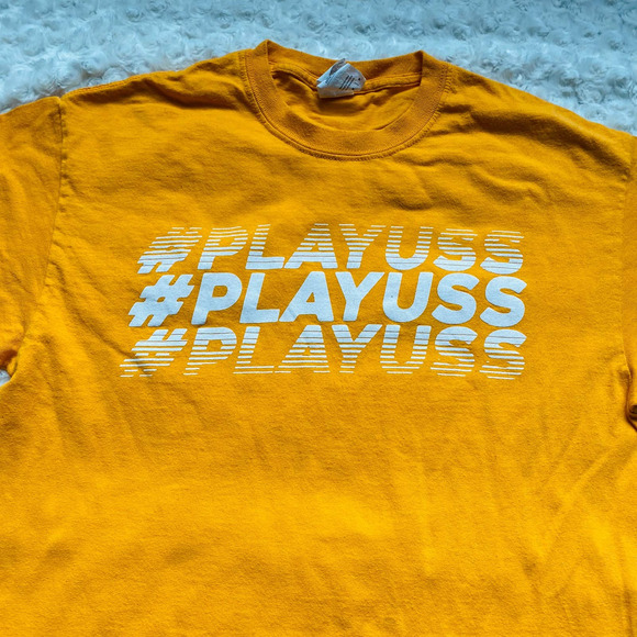 Playuss Washington DC Orange Bud Light Balance Gym Cotton  Tee Shirt Sz Medium - Picture 3 of 5